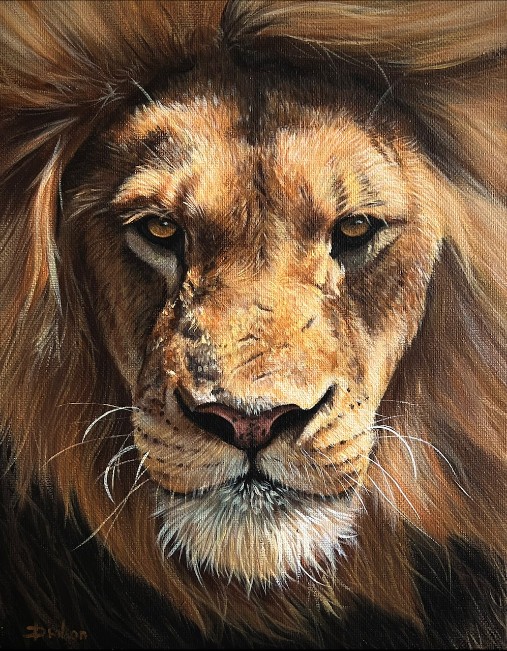 Paint a Portrait of a Lion